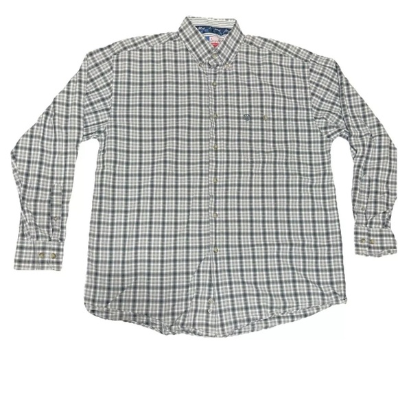 George Straight Cowboy Cut Collection Men’s Button Down Long Sleeve Shirt Sz *L - Picture 1 of 9